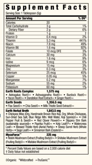 HealthForce Superfoods - EARTH Broth, 10 ounces POWDER