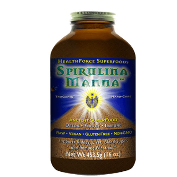 HealthForce Superfoods - Spirulina Manna, 16 oz / 454 Grams Powder