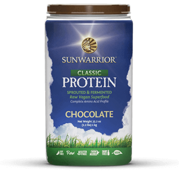 Sun Warrior Raw Vegan Protein Powder, Chocolate