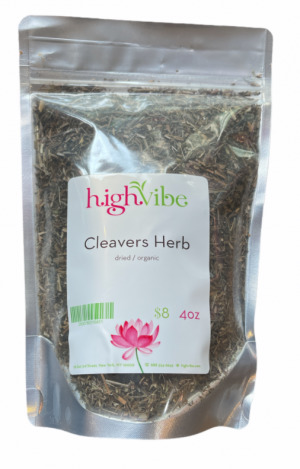 HighVibe- Cleavers Herb Dried / Organic - Bulk 4oz
