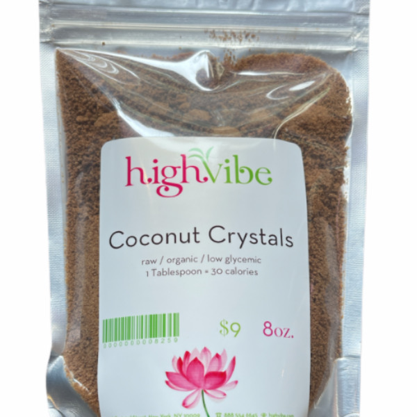 HighVibe - Coconut Crystals Raw / Organic / Low Glycemic -Bulk 8oz