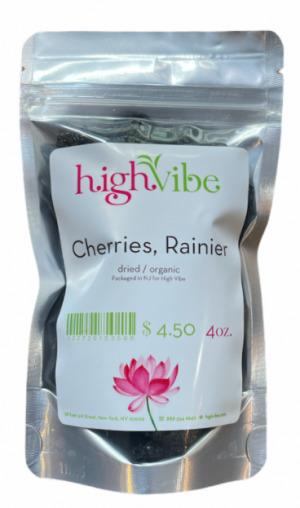 HighVibe- Rainier Cherries / Dried / Organic - Bulk 4oz