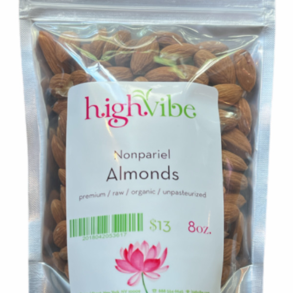 HighVibe- Almonds Nonpariel (raw, organic, unpasteurized)