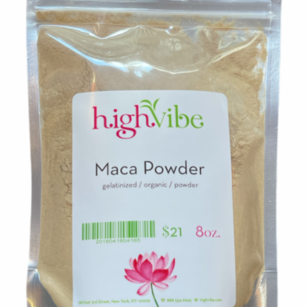 High Vibe Organic Gelatinized Maca Powder 8oz