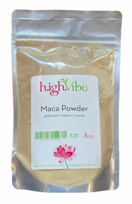 High Vibe Organic Gelatinized Maca Powder for sale at High Vibe NYC