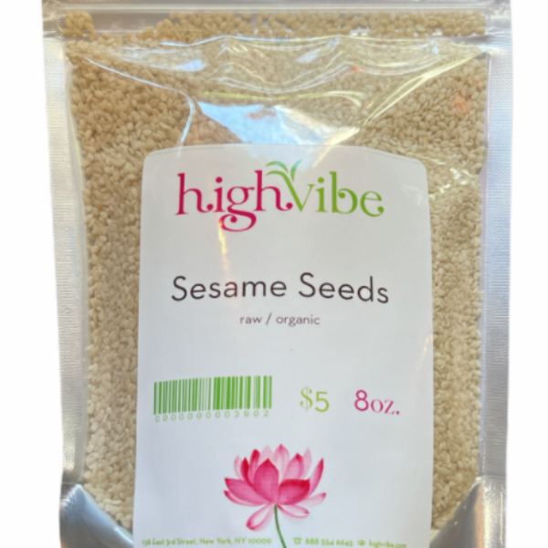 HighVibe -Sesame Seeds (raw, organic) - 8 oz