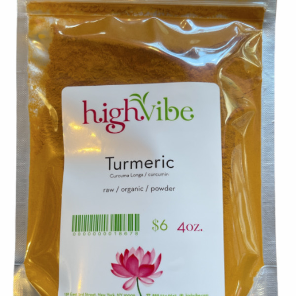 HighVibe- Organic Raw Turmeric powder 4oz