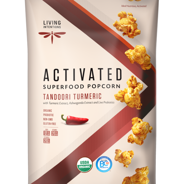 Living Intentions Tandoori Turmeric Activated Superfood Popcorn 4 oz