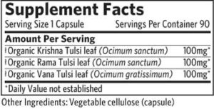 Organic India - Tulsi - Holy Basil - 90 caps