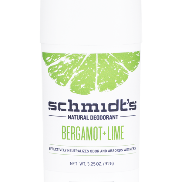 Schmidt's Natural Deodorant Stick Bergamot and Lime 3.25 oz