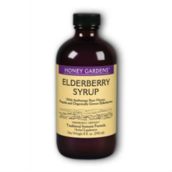 Honey Gardens Apitherapy Elderberry Syrup 8oz