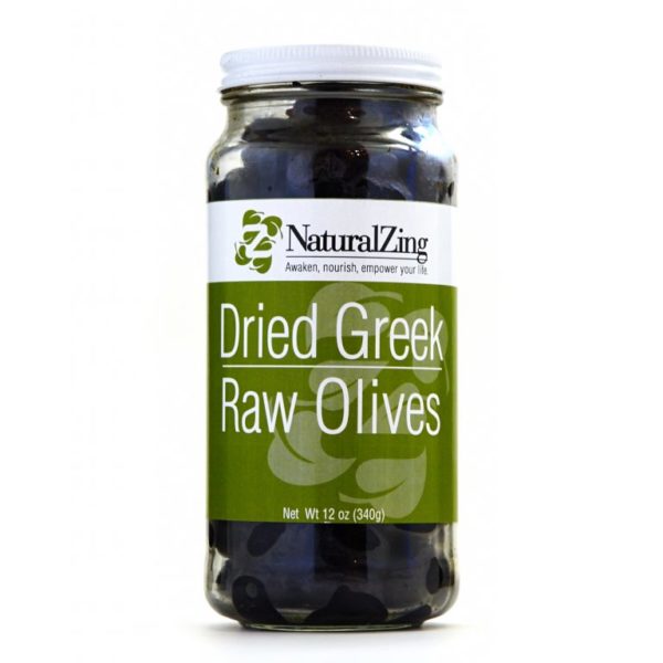 Greek Dried Olives (Raw, Sustainably-grown) 12 oz - Natural Zing