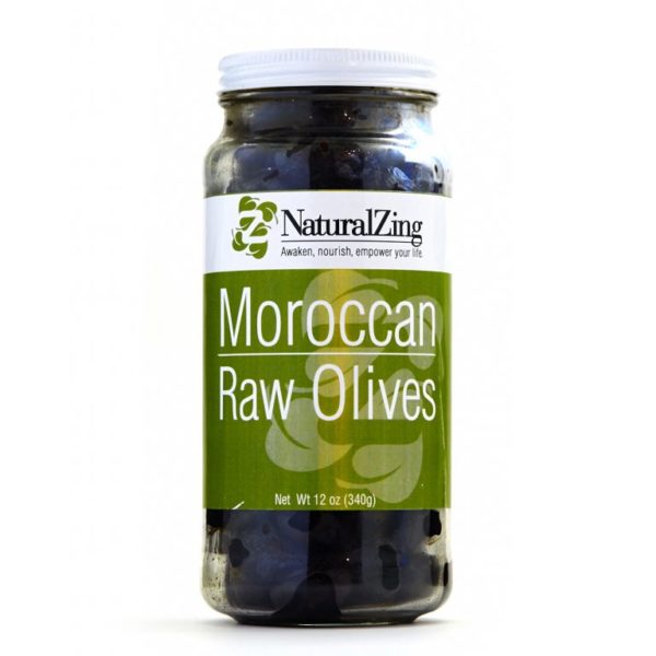 Natural Zing Dried Moroccan Raw Black Olives