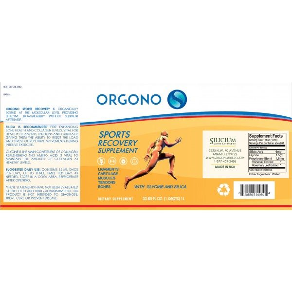 Orgono Silica Sports Recovery 33.85 floz