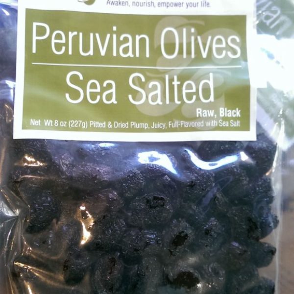 Dried Peruvian Olives, Sea Salted (Raw, Organic) 8 oz - Natural Zing