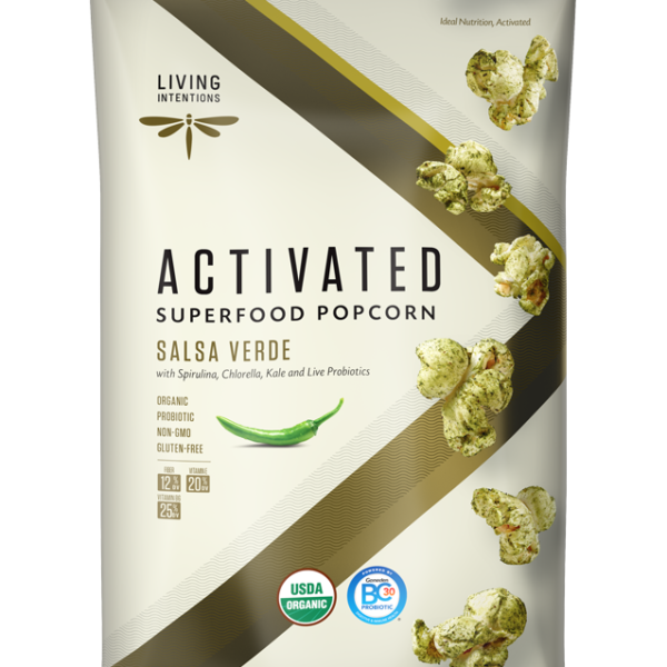 Living Intentions Salsa Verde Activated Superfood Popcorn