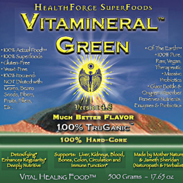 HealthForce Superfoods - Vitamineral Green, 500 Grams Powder