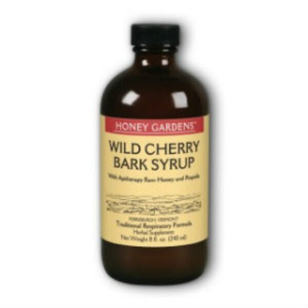Honey Gardens Apitherapy Wild Cherry Bark Syrup 8 fl oz