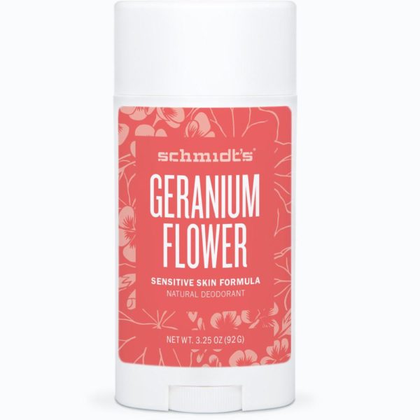 Schmidt's Natural Sensitive Deodorant Geranium Flower 3.25 oz