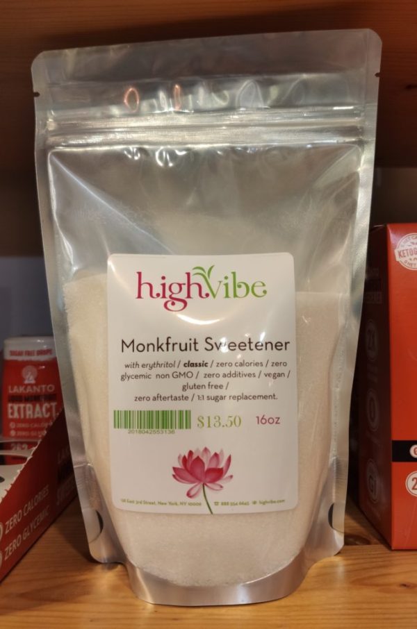 High Vibe Monk Fruit Sweetener for sale at High Vibe NYC