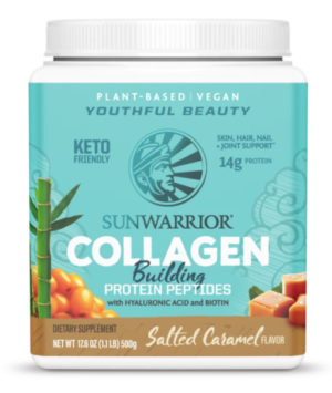 Sunwarrior Salted Caramel Collagen Building Protein Peptides 20 servings powder