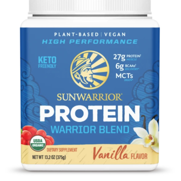 Sunwarrior Vanilla Warrior Blend Organic 15 servings powder