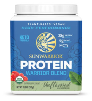 Sunwarrior Unflavored Warrior Blend Organic 15 servings powder