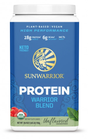 Sunwarrior Unflavored Organic Warrior Blend Protein Powder