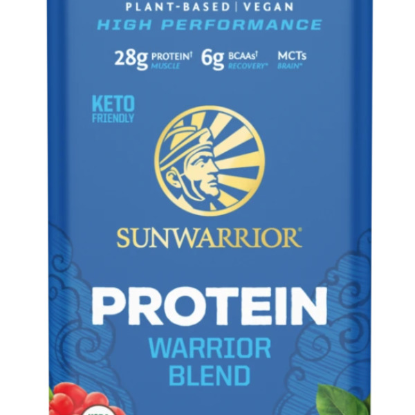 Sunwarrior Unflavored Organic Warrior Blend Protein Powder 30 servings