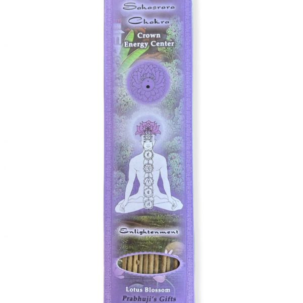 Prabhujis Gifts- Incense Sticks Crown Chakra Sahasrara - Enlightenment- 10 sticks