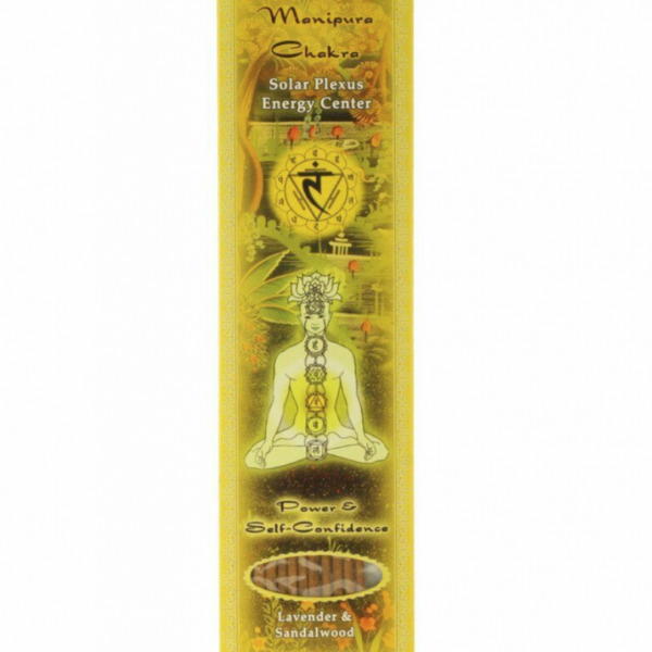 Prabhujis Gifts- Incense Sticks Solar Plexus Chakra Manipura - Power and Self-confidence- 10 sticks