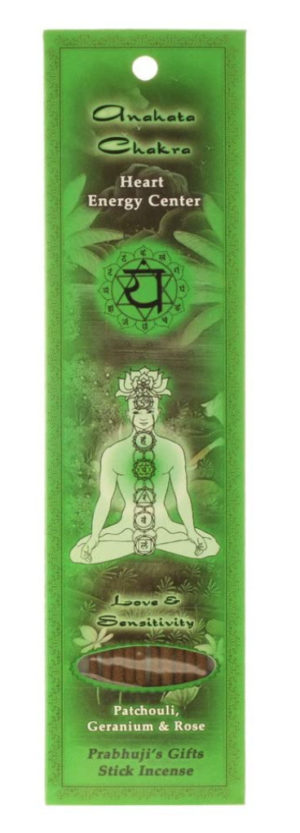 Prabhuji's Gifts- Incense Sticks Heart Chakra Anahata - Love and Sensitivity
