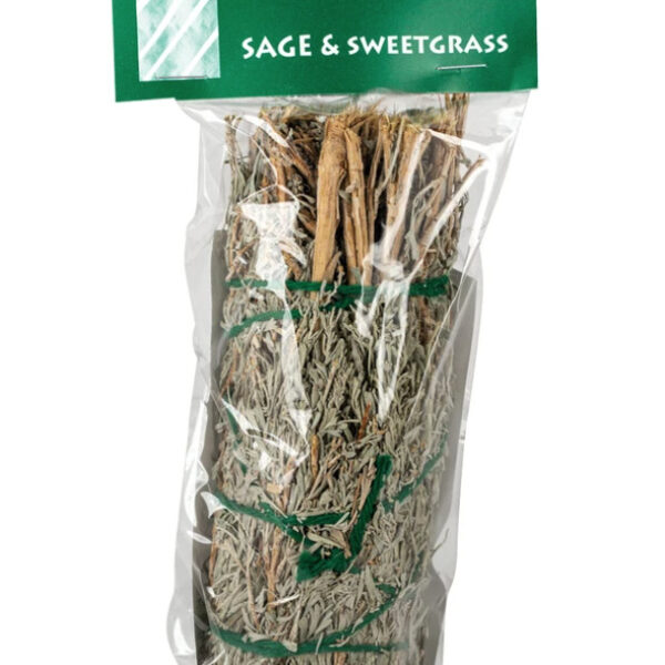 Sage Spirit - Sage & Sweetgrass - Large Smudge Wand