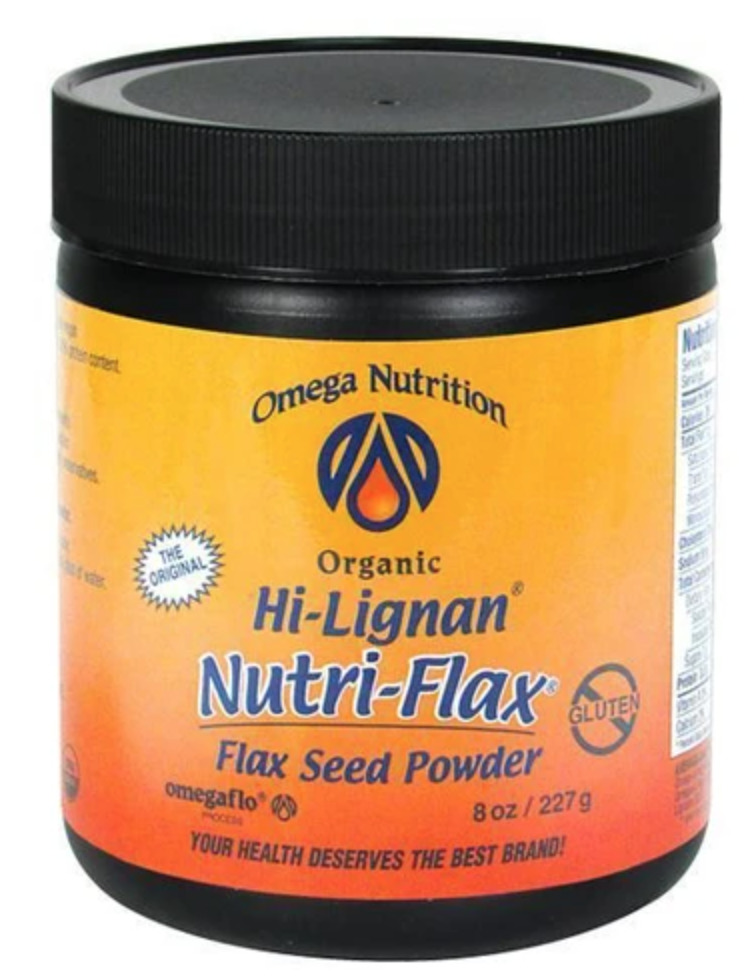 Omega Nutrition Organic Hi-Lignan Nutri-Flax Seed Powder for sale at High Vibe NYC