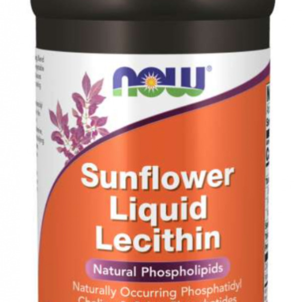 Now Sunflower Liquid Lecithin Natural Phospholipids 16oz