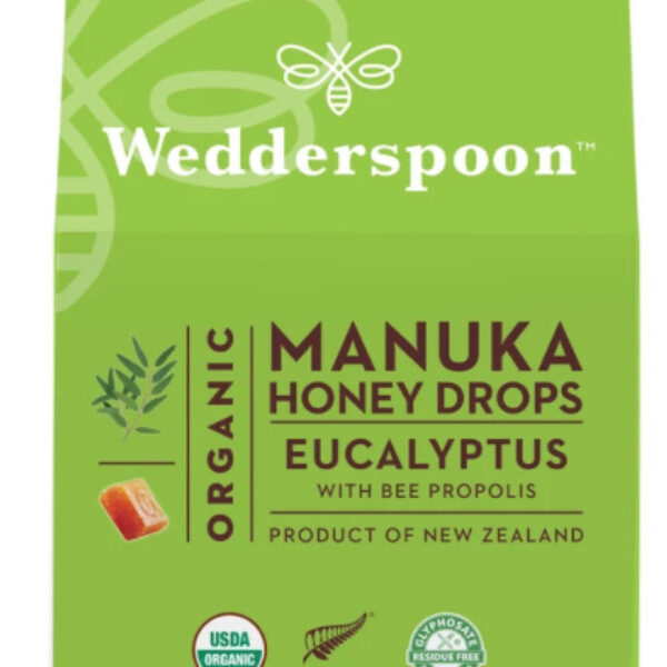 Wedderspoon Organic Manuka Honey Drops – Eucalyptus