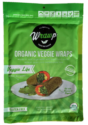 WrawP Organic Veggie Wraps Gluten-Free Paleo Original Veggie Life